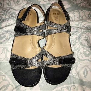 Summer sandals w/ a wedge heel. Perfect condition!